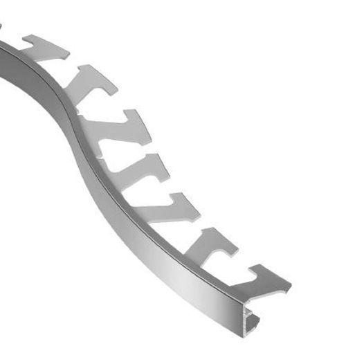 Schluter - SCHIENE-STEP - Profilé de bordure de comptoir/marche - acier inoxydable (V2) brossé 7/16