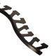 SCHIENE Profilé de bordure de sol et mur flexible avec rebord minimal Aluminium anodisé Graphite brossé 5/16" (8 mm) x 8' 2-1/2"