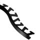 SCHIENE Profilé de bordure de sol et mur flexible avec rebord minimal Aluminium anodisé Noir brillant 5/16" (8 mm) x 8' 2-1/2"