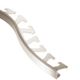 SCHIENE Floor/Wall Radius Edge Profile with Minimum Reveal Anodized Aluminum Polished Nickel 5/16" (8 mm) x 8' 2-1/2"
