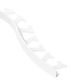 SCHIENE Wall Radius Edge Profile with Minimum Reveal Aluminum Bright White 5/16" (8 mm) x 8' 2-1/2"
