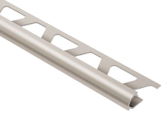 RONDEC Bullnose Trim - Aluminum Anodized Matte Nickel 3/8" (10 mm) x 10'