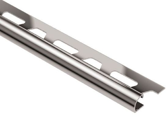 RONDEC Bullnose Trim - Stainless Steel (V4) 3/8" (10 mm) x 8' 2-1/2"