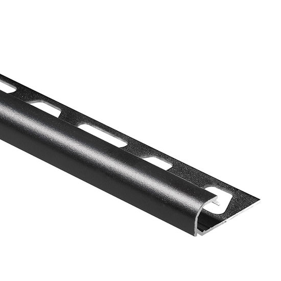 RONDEC Bullnose Trim - Aluminum  Matte Black 3/8" (10 mm) x 8' 2-1/2"