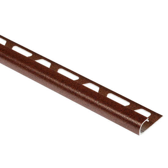 RONDEC Profilé de bordure rond - aluminium  brun rustique 3/8" (10 mm) x 8' 2-1/2"