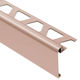 RONDEC-STEP Finishing and Edging Profile with Vertical Leg 2-1/4"  - Aluminum Anodized Matte Copper 3/8" (10 mm) x 8' 2-1/2"
