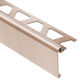 RONDEC-STEP Profilé de finition et protection des rebords avec ailette verticale de 2-1/4"  - aluminium anodisé cuivre brossé 3/8" (10 mm) x 8' 2-1/2"