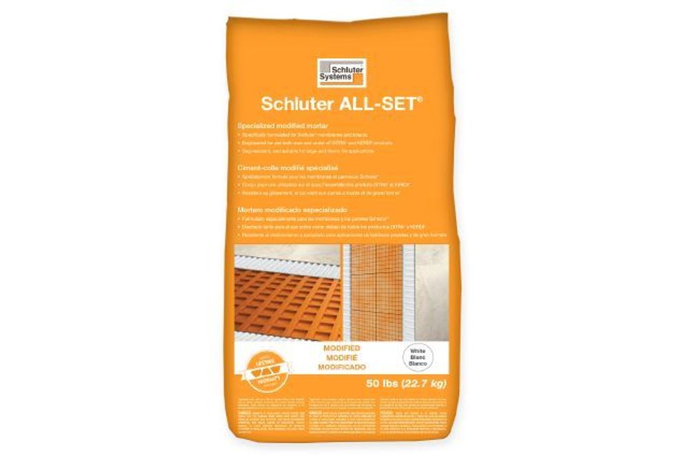 Schluter ALLSET Modified ThinSet Mortar White 50 lb (SETA50W) FloorBox