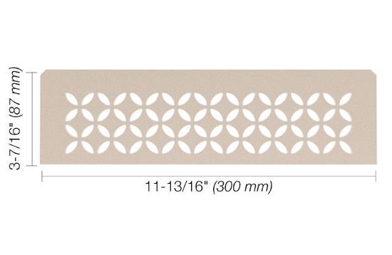 SHELF-N Rectangular Shelf for Niche Floral Design - Aluminum Cream