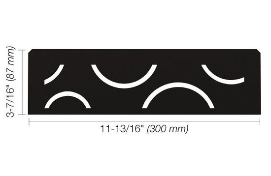 SHELF-N Rectangular Shelf for Niche Curve Design - Aluminum Matte Black