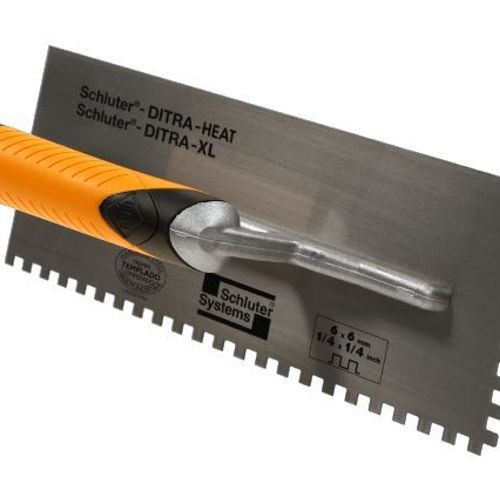 Schluter DITRAHEATXLTROWEL SquareNotched Trowel 1/4"x 1/4" FloorBox