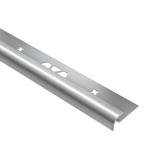 VINPRO-RO Bullnose - Aluminum Anodized Brushed Chrome 3/16" (5 mm) x 8' 2-1/2"