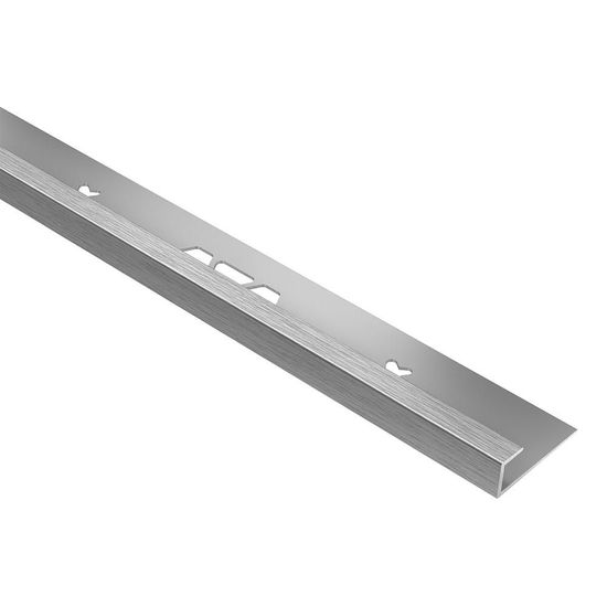 VINPRO-S Resilient Surface Edge Profile - Aluminum Anodized Brushed Chrome 1/8" (3 mm) x 8' 2-1/2"