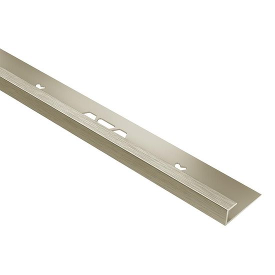 VINPRO-S Profilé de bordure pour revêtement de vinyle - aluminium anodisé nickel brossé 1/8" (3 mm) x 8' 2-1/2"