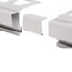 BARA-RAK Connector for Balcony Edging Profile Aluminum Bright White