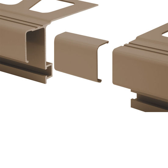 BARA-RAK Connector for Balcony Edging Profile Aluminum Light Beige