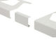 BARA-RW Connector for Balcony Edging Profile Aluminum Bright White 3-3/4" (95 mm)