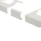 BARA-RW Raccord pour profilé de bordure de balcon Aluminium Blanc éclatant 3-3/4" (95 mm)