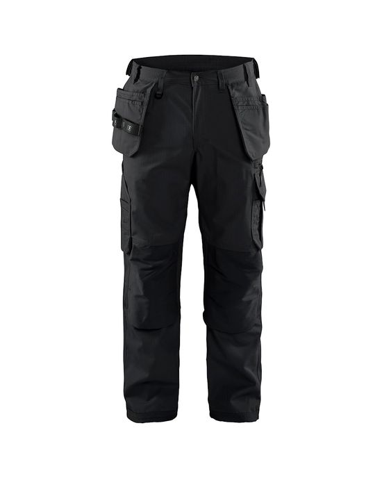 Ripstop Pants with Utility Pockets #9900 Black 30/28