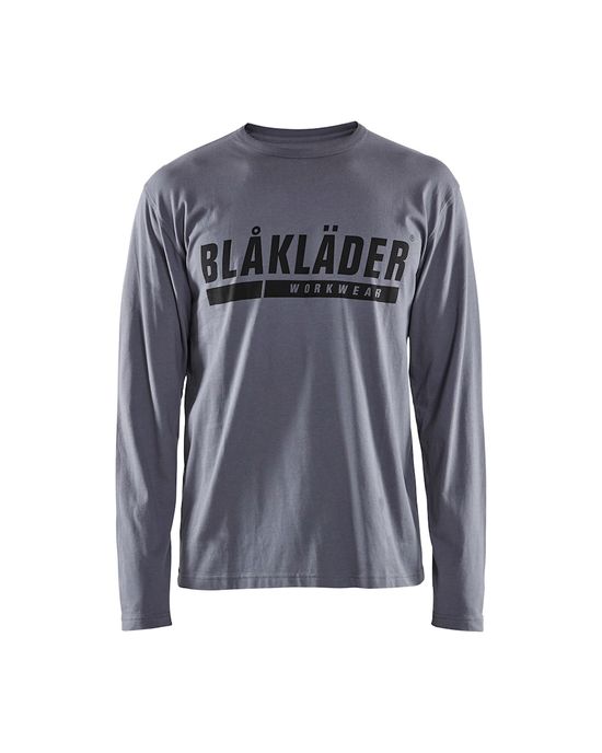 Long Sleeve Branded T-Shirt #9400 Grey M