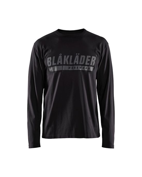 Long Sleeve Branded T-Shirt #9900 Black M