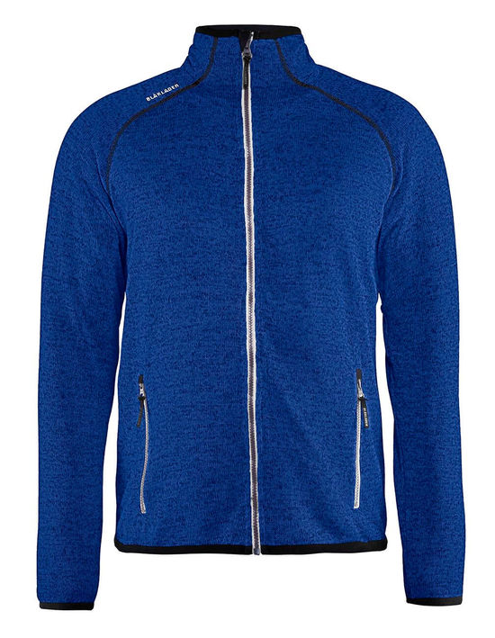 Work Knitted Jacket for Mens #8510 Cornflower Blue/White L