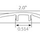 Planches de vinyle de luxe Ingenious Planks Sandbar Réducteur 94"