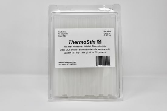 ThermoStix Hot melt adhesive clear 0.95 kg net × Ø11 mm × 204 mm (approx. 50 sticks)