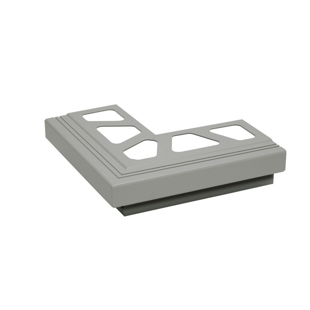 Schluter Bara Rak Outside Corner 90° For Balcony Edging Profiles Aluminum Classic Grey E90 1298