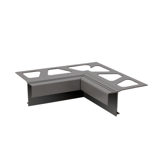 BARA-RAK Inside Corner 90° for Balcony Edging Profile Aluminum Metallic Grey
