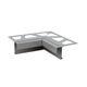 BARA-RAK Coin intérieur 90° pour profilé de bordure de balcon Aluminium Gris classique