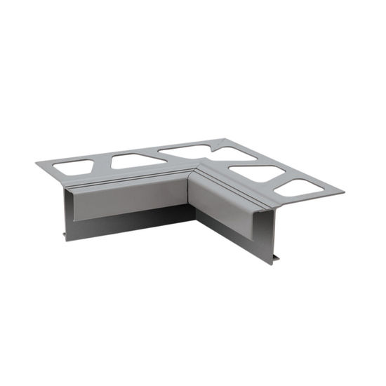 BARA-RAK Inside Corner 90° for Balcony Edging Profile Aluminum Classic Grey