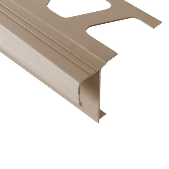 BARA-RAK Balcony Edging Profile with Drip Lip Aluminum Light Beige 8' 2-1/2"