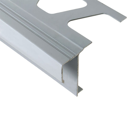 BARA-RAK Balcony Edging Profile with Drip Lip Aluminum Classic Grey 8' 2-1/2"