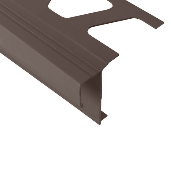 BARA-RAK Profilé de bordure de balcon à rejet d'eau aluminium brun noir 8' 2-1/2"