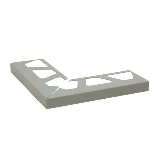 BARA-RW Outside Corner 90° for Balcony Edging Profile Aluminum Classic Grey 9/16" (15 mm)