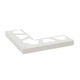 BARA-RW Outside Corner 90° for Balcony Edging Profile Aluminum Bright White 3-3/4" (95 mm)