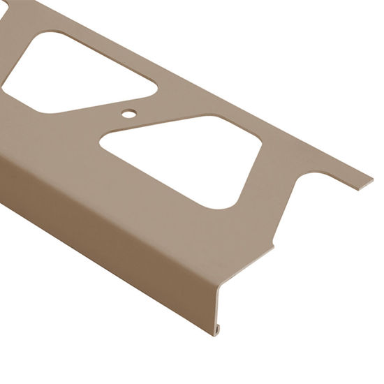 BARA-RW Profilé de bordure de balcon aluminium beige clair 4-3/4" (120 mm) x 8' 2-1/2"