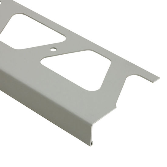BARA-RW Profilé de bordure de balcon aluminium gris classique 1" (25 mm) x 8' 2-1/2"