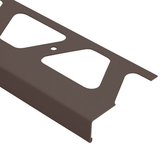 BARA-RW Profilé de bordure de balcon aluminium brun noir 1" (25 mm) x 8' 2-1/2"