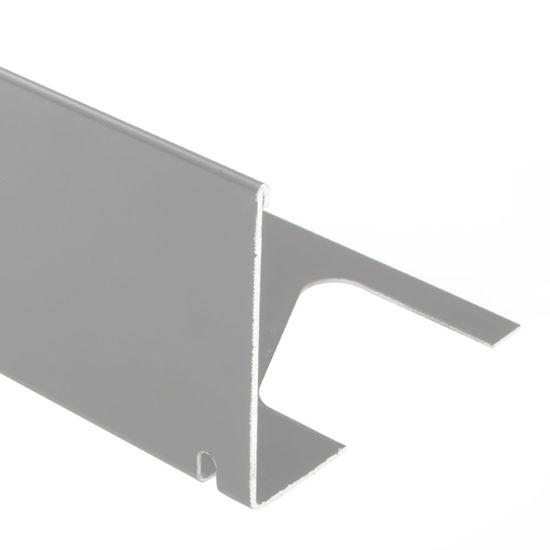 BARA-RWL Profilé de bordure de balcon aluminium gris classique 1-9/16" (40 mm) x 8' 2-1/2"