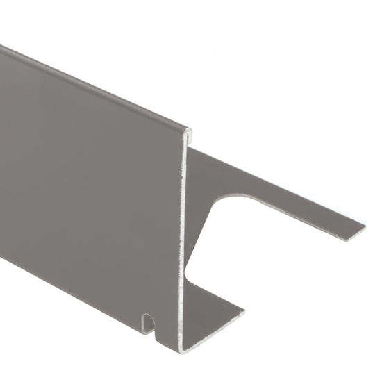 BARA-RWL Profilé de bordure de balcon aluminium gris métallique 6" (150 mm) x 8' 2-1/2"