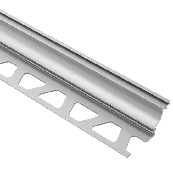DILEX-AHK Profilé à gorge avec un radius de 3/8" - aluminium anodisé mat 1/2" (12.5 mm) x 8' 2-1/2"