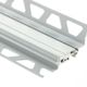 DILEX-BTO Expansion Joint Profile for Bridging Joints Anodized Aluminum Matte 1/2" (12.5 mm) x 1/2" x 8' 2-1/2"