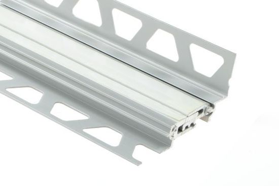 DILEX-BTO Expansion Joint Profile for Bridging Joints - Aluminum Anodized Matte 1/2" (12.5 mm) x 1/2" x 8' 2-1/2"
