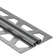 DILEX-EKSB Surface Movement Joint Profile for Thinner Floor Coverings Stainless Steel (V2) with 1/4" Joint Black 1/4" (6 mm) x 8' 2-1/2"