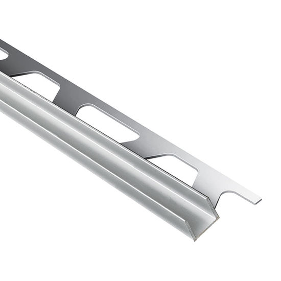 DECO-SG Decorative Edge-Protection Shadow Gap - Aluminum Anodized Bright Chrome 15/32" x 8' 2-1/2" x 3/8" (10 mm)