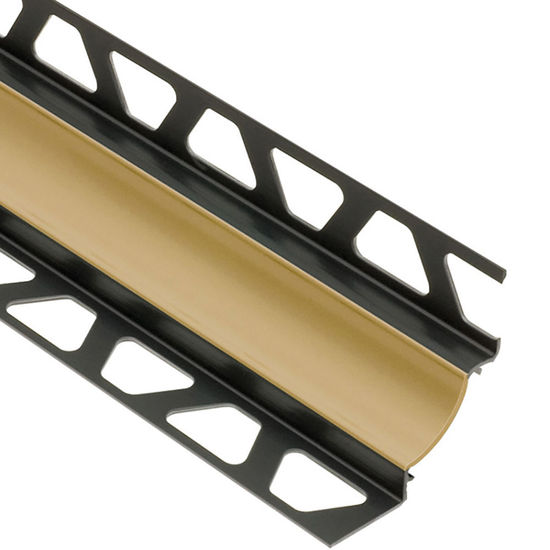 DILEX-HKW Profilé à gorge avec un radius de 11/16" - plastique PVC beige clair 9/32" (7 mm) x 9/32" x 8' 2-1/2"