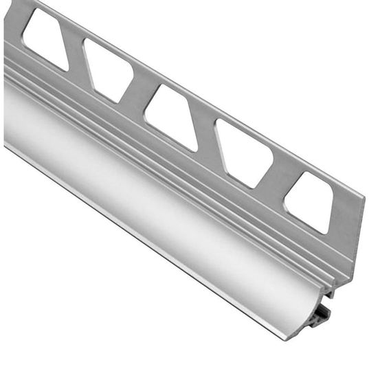 DILEX-AHKA Profilé à gorge avec un radius de 3/8" - aluminium anodisé mat 5/16" (8 mm) x 8' 2-1/2"