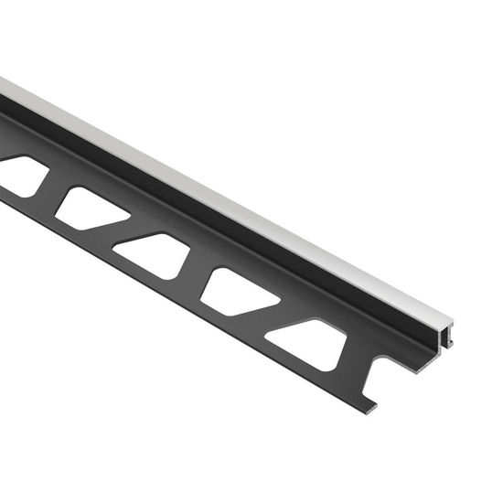 DILEX-BWA Profilé de joint de mouvement de périmètre isolant le carrelage des structures - plastique PVC gris classique 1/2" (12.5 mm) x 8' 2-1/2"